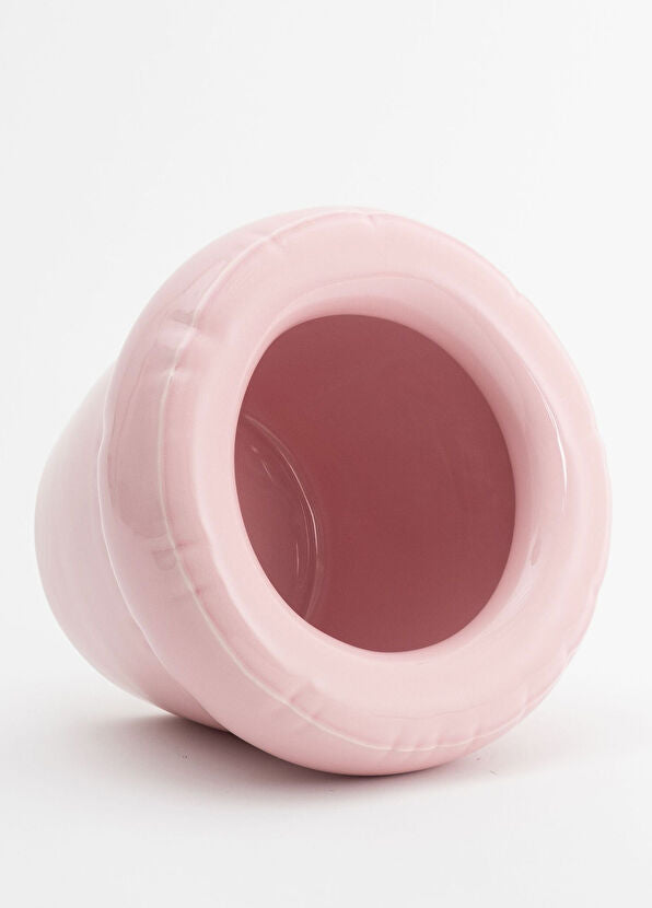 Pierre Bubblegum Gloss Açık Pembe Seramik Saksı