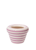 Stripes Pierre Lavender Lila Seramik Saksı